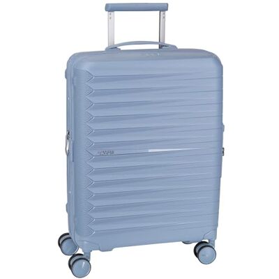 American Tourister Trolley FastForward Spinner S Exp MIO 001 Staal Blauw American Tourister Trolley FastForward Spinner S Exp MIO 001 Staal Blauw