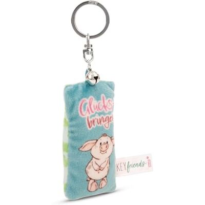 NICI Sleutelhanger Mini pluche kussen Geluksbrenger 8 cm Met belletje Kleurrijke trouwe metgezel voor rugzak of tas Sleutelhanger voor jong en oud 62123 NICI Sleutelhanger Mini pluche kussen Geluksbrenger 8 cm Met belletje Kleurrijke trouwe metgezel voor rugzak of tas Sleutelhanger voor jong en oud 62123