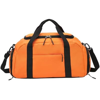 Balakaka Sporttas met schoenenvak en natte tas, reistas met schouderriem voor dames en heren, grote 40 liter sporttas voor zwemmen, basketbal, yoga, Oranje Balakaka Sporttas met schoenenvak en natte tas, reistas met schouderriem voor dames en heren, grote 40 liter sporttas voor zwemmen, basketbal, yoga, Oranje