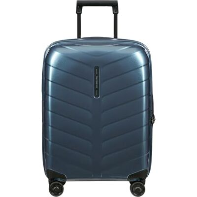 Samsonite Attrix Spinner S, uitbreidbare handbagage, 55 cm, 38/44 l, blauw van staal) Blauw, uitbreidbare harde koffer, 38/44 L, 2.2 kg, met TSA-slot en van Roxkin-materiaal Samsonite Attrix Spinner S, uitbreidbare handbagage, 55 cm, 38/44 l, blauw van staal) Blauw, uitbreidbare harde koffer, 38/44 L, 2.2 kg, met TSA-slot en van Roxkin-materiaal