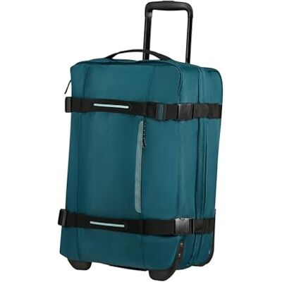 American Tourister Urban Track Reistas met 2 wielen, 55 cm, lichte duffle S met 2 vakken en TSA-slot, 55 l, ideaal voor kort verblijf, blauw (Totally Teal) American Tourister Urban Track Reistas met 2 wielen, 55 cm, lichte duffle S met 2 vakken en TSA-slot, 55 l, ideaal voor kort verblijf, blauw (Totally Teal)