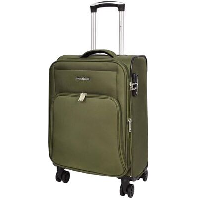 A1 FASHION GOODS Ultralichte, rekbare zachte koffer met 8 wielen Cuba, Khaki (stad), Koffer A1 FASHION GOODS Ultralichte, rekbare zachte koffer met 8 wielen Cuba, Khaki (stad), Koffer