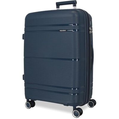 ROLL ROAD Universe Middelgrote koffer, blauw, 45 x 65 x 26 cm, stijf, 3,2 kg, TSA-sluiting, polypropyleen, 3,2 kg, 65 leesbaar, blauw, Talla única, middelgrote koffer ROLL ROAD Universe Middelgrote koffer, blauw, 45 x 65 x 26 cm, stijf, 3,2 kg, TSA-sluiting, polypropyleen, 3,2 kg, 65 leesbaar, blauw, Talla única, middelgrote koffer