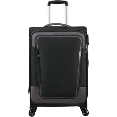 American Tourister EXP TSA PULSONIC, Zwart (Asphalt Black), Geval American Tourister EXP TSA PULSONIC, Zwart (Asphalt Black), Geval