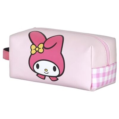 KARACTERMANIA Sanrio My Melody Cute-Plus Toilettas voor op reis, baksteenmotief, roze, 27 x 13 cm, Pink My Melody, één maat, plus reistoilettas, baksteen KARACTERMANIA Sanrio My Melody Cute-Plus Toilettas voor op reis, baksteenmotief, roze, 27 x 13 cm, Pink My Melody, één maat, plus reistoilettas, baksteen