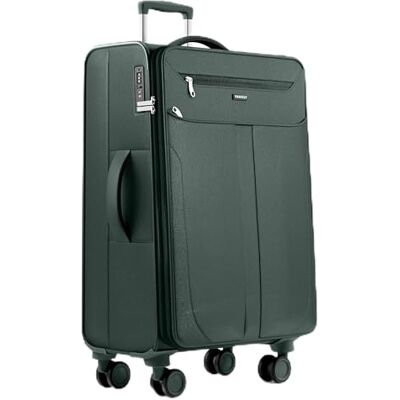 Travely Kofferset van stof, Groen, XL: 79 x 48 x 32-35 cm Travely Kofferset van stof, Groen, XL: 79 x 48 x 32-35 cm