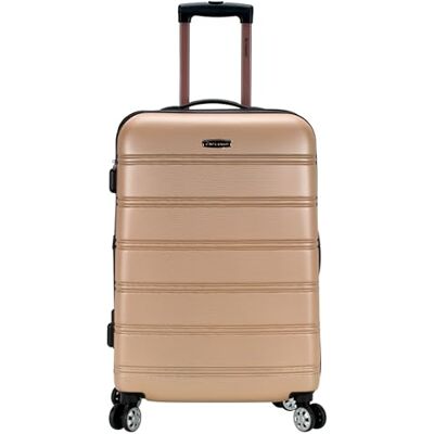 Rockland Santa Fe Harde koffer met zwenkwielen, Champagne, Melbourne Hardside Uittrekbare bagage met wielen Rockland Santa Fe Harde koffer met zwenkwielen, Champagne, Melbourne Hardside Uittrekbare bagage met wielen
