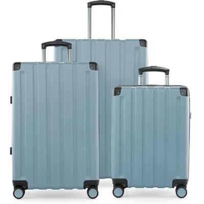 Hauptstadtkoffer Q-Damm Kofferset, 3-delig, S, M, L, cabine, 54 cm, medium, 68 cm, groot, 78 cm, TSA, harde schaal ABS, Zwembad Blauw, Koffer Hauptstadtkoffer Q-Damm Kofferset, 3-delig, S, M, L, cabine, 54 cm, medium, 68 cm, groot, 78 cm, TSA, harde schaal ABS, Zwembad Blauw, Koffer