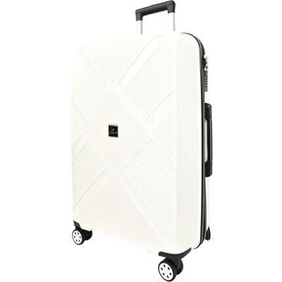 A1 FASHION GOODS Valise à roulettes rigide Torvyn, blanc, M, Valise A1 FASHION GOODS Valise à roulettes rigide Torvyn, blanc, M, Valise