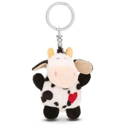 NICI Sleutelhanger koe met hart 5 cm wit een trouwe metgezel voor rugzak of tas, sleutelhanger voor groot en klein 62074 NICI Sleutelhanger koe met hart 5 cm wit een trouwe metgezel voor rugzak of tas, sleutelhanger voor groot en klein 62074