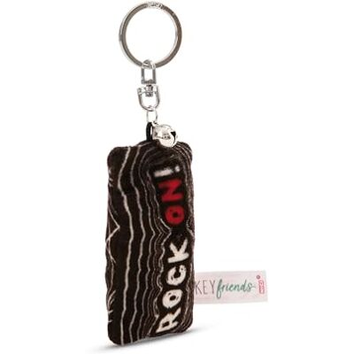 NICI Sleutelhanger mini pluche kussen "Rock on!" 8 cm met bel kleurrijk een trouwe metgezel voor rugzak of tas, sleutelhanger voor groot en klein 62119 NICI Sleutelhanger mini pluche kussen "Rock on!" 8 cm met bel kleurrijk een trouwe metgezel voor rugzak of tas, sleutelhanger voor groot en klein 62119