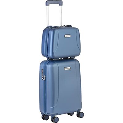 CarryOn Skyhopper Handbagage, 55 cm, met beauty-harde koffer, handbagage, make-uptas, reiskoffer (blauw, 55 cm + beautycase) CarryOn Skyhopper Handbagage, 55 cm, met beauty-harde koffer, handbagage, make-uptas, reiskoffer (blauw, 55 cm + beautycase)