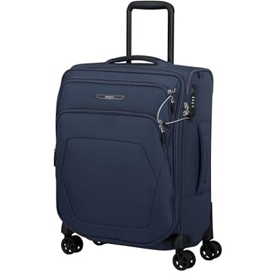 Samsonite Spark Sng 2 Spinner handbagagekoffer, 55 cm Middernachtblauw, uitbreidbaar zachte koffer, 55H x 40B x 23D cm, 48/55 l, 2,7 kg, met TSA-slot en verzonken dubbele wielen Samsonite Spark Sng 2 Spinner handbagagekoffer, 55 cm Middernachtblauw, uitbreidbaar zachte koffer, 55H x 40B x 23D cm, 48/55 l, 2,7 kg, met TSA-slot en verzonken dubbele wielen