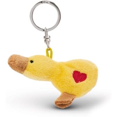 NICI Sleutelhanger Eend met Hart 5cm Geel Een trouwe metgezel voor rugzak of tas, sleutelhanger voor groot en klein 62077 NICI Sleutelhanger Eend met Hart 5cm Geel Een trouwe metgezel voor rugzak of tas, sleutelhanger voor groot en klein 62077