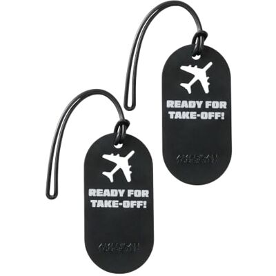 American Tourister Étiquettes à bagages Pour valises et sacs, avec impression et carte d'adresse, Lot de 2 Chasing Sunsets American Tourister Étiquettes à bagages Pour valises et sacs, avec impression et carte d'adresse, Lot de 2 Chasing Sunsets