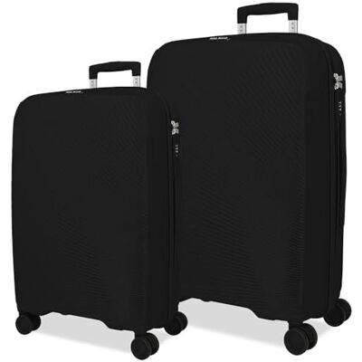 ROLL ROAD Orbit Kofferset, zwart, 54/64 cm, stijf, 5,6 kg, TSA-sluiting, polypropyleen, 5,6 kg, 94,2 l, handbagage, zwart, Talla única, kofferset ROLL ROAD Orbit Kofferset, zwart, 54/64 cm, stijf, 5,6 kg, TSA-sluiting, polypropyleen, 5,6 kg, 94,2 l, handbagage, zwart, Talla única, kofferset