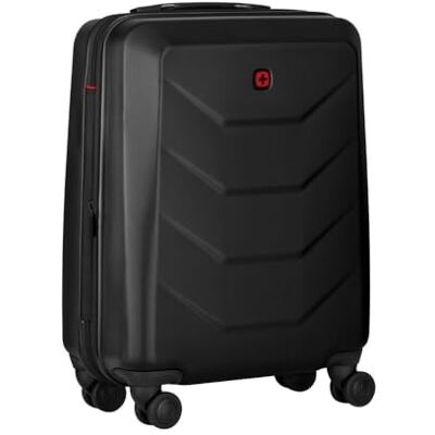 Wenger Prymo Carry-On Harde koffer, handbagage, trolley, 36 (43) l, veiligheidsslot, vrouwen mannen, reizen, vakantie, zwart, 612536 Wenger Prymo Carry-On Harde koffer, handbagage, trolley, 36 (43) l, veiligheidsslot, vrouwen mannen, reizen, vakantie, zwart, 612536