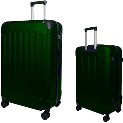 MY TRAVEL BAG Harde koffer van ABS (handbagage, middelgroot), 4 dubbele wielen, Emerald Groen, Harde koffer van ABS MY TRAVEL BAG Harde koffer van ABS (handbagage, middelgroot), 4 dubbele wielen, Emerald Groen, Harde koffer van ABS