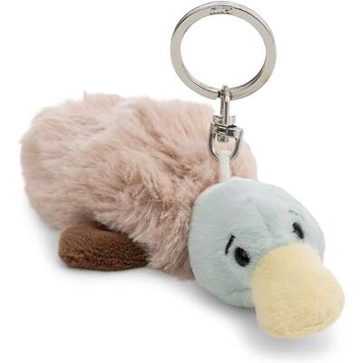 NICI 63062 Sleutelhanger, eend, 10 cm, bruin, trouwe metgezel van pluche, voor rugzak of tas, voor klein en groot NICI 63062 Sleutelhanger, eend, 10 cm, bruin, trouwe metgezel van pluche, voor rugzak of tas, voor klein en groot
