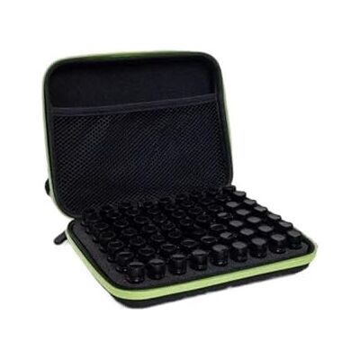 Ayztantine Pochette de rangement pour huiles essentielles, sac de rangement pour huiles essentielles, bouteille miniature simple, 63 compartiments, 63 Grid 1-3ml Vert, One Size, Classique Ayztantine Pochette de rangement pour huiles essentielles, sac de rangement pour huiles essentielles, bouteille miniature simple, 63 compartiments, 63 Grid 1-3ml Vert, One Size, Classique