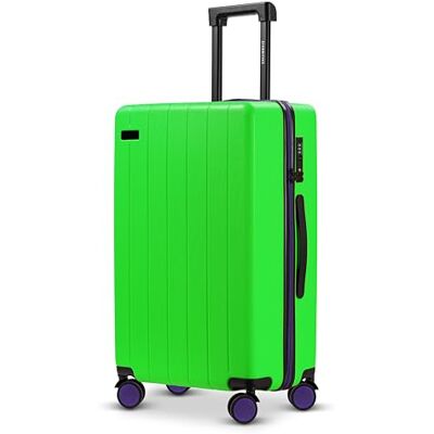 ETERNITIVE Koffer Reiskoffer van ABS Harde koffer met TSA-slot Koffer met 4 wielen 360° Lichte koffer, Groen, Gemiddeld ETERNITIVE Koffer Reiskoffer van ABS Harde koffer met TSA-slot Koffer met 4 wielen 360° Lichte koffer, Groen, Gemiddeld