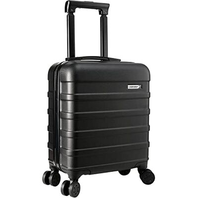 Cabin Max Anode Handbagagekoffer, licht met een harde schaal, 4 wielen en cijferslot, zwart. Cabin Max Anode Handbagagekoffer, licht met een harde schaal, 4 wielen en cijferslot, zwart.