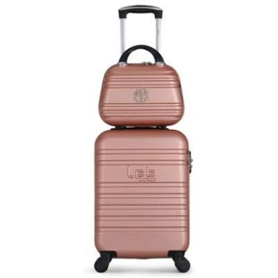 Les Petites Bombes Cabinekoffer + Vanity Les Petit Bombes 6 kleuren 36 L (roze) Les Petites Bombes Cabinekoffer + Vanity Les Petit Bombes 6 kleuren 36 L (roze)