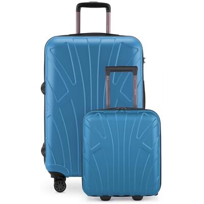 Suitline Set van 2 trolleys – kofferset in verschillende kleuren en maten, Cyaan Suitline Set van 2 trolleys – kofferset in verschillende kleuren en maten, Cyaan