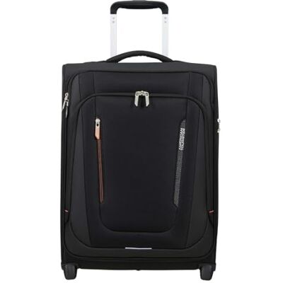 American Tourister Wanderlite Upright TSA Shadow Black Trolley zwart American Tourister Wanderlite Upright TSA Shadow Black Trolley zwart