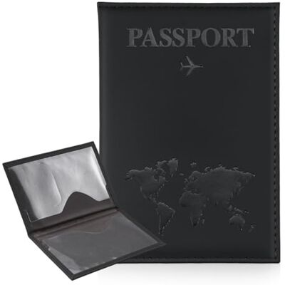 ILIYAH Paspoorthoes Reisportemonnee Brits paspoortzakje, zwart., Minimalistisch ILIYAH Paspoorthoes Reisportemonnee Brits paspoortzakje, zwart., Minimalistisch