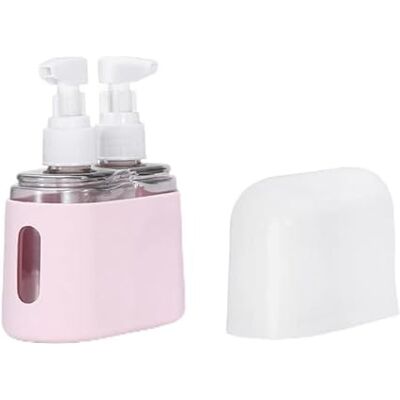 Generic Lot de flacons de voyage rechargeables 2 en 1/3 en 1/4 en 1 – Récipients portables anti-fuite pour cosmétiques, shampoing et lotion, pour aéroport vacances (2 en 1), rose, 2-in-1, Classique Generic Lot de flacons de voyage rechargeables 2 en 1/3 en 1/4 en 1 – Récipients portables anti-fuite pour cosmétiques, shampoing et lotion, pour aéroport vacances (2 en 1), rose, 2-in-1, Classique