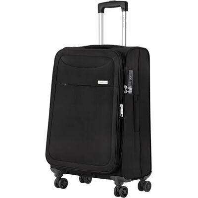 CarryOn Air Koffer middelgroot, zacht, 84 liter 66 cm, zacht, rekbaar, met voorvak en TSA-slot (zwart, medium) CarryOn Air Koffer middelgroot, zacht, 84 liter 66 cm, zacht, rekbaar, met voorvak en TSA-slot (zwart, medium)