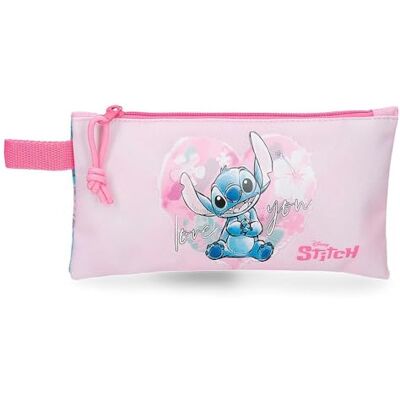 Disney Joumma Heart Stitch-etui, roze, 22 x 12 cm, polyester, 0,26 l, roze, Talla única, etui, Roze, etui Disney Joumma Heart Stitch-etui, roze, 22 x 12 cm, polyester, 0,26 l, roze, Talla única, etui, Roze, etui