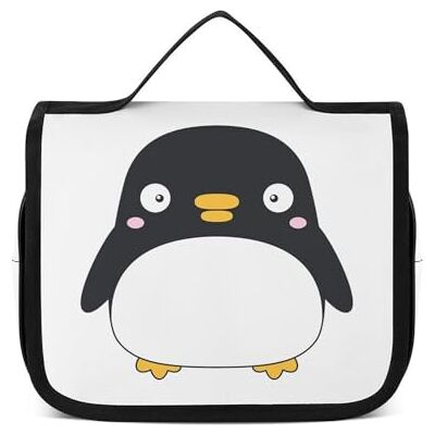 UBN5ICYY Trousse de toilette à suspendre, trousse de toilette pingouin, trousse de maquillage pour voyage, affaires, vacances, Adorable pingouin., 22.5x18.5cm UBN5ICYY Trousse de toilette à suspendre, trousse de toilette pingouin, trousse de maquillage pour voyage, affaires, vacances, Adorable pingouin., 22.5x18.5cm
