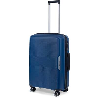 TravelZ Swinger kofferset, Blauw, Harde reiskoffers met zwenkwielen en TSA-slot TravelZ Swinger kofferset, Blauw, Harde reiskoffers met zwenkwielen en TSA-slot