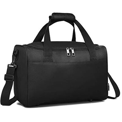 Kono 40x20x25 Onder De Seat Holdall Cabin Handbagage Draag--On Reistas 20L, Black, 40x20x25 cm, Carry-on Kono 40x20x25 Onder De Seat Holdall Cabin Handbagage Draag--On Reistas 20L, Black, 40x20x25 cm, Carry-on