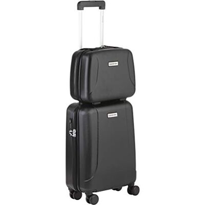 CarryOn Skyhopper Handbagage, 55 cm, met beauty, harde koffer, handbagage voor op reis (zwart, 55 cm + beautycase) CarryOn Skyhopper Handbagage, 55 cm, met beauty, harde koffer, handbagage voor op reis (zwart, 55 cm + beautycase)