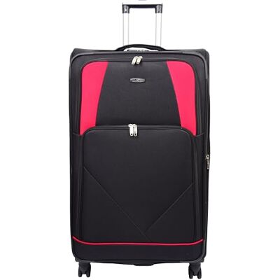 House Of Leather Columbia zachte reiskoffer met vier wielen, zwart., Softside Bagage met zwenkwielen House Of Leather Columbia zachte reiskoffer met vier wielen, zwart., Softside Bagage met zwenkwielen
