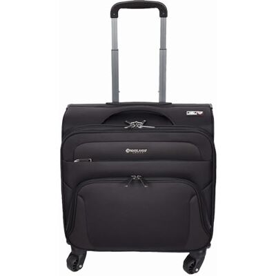 A1 FASHION GOODS Trolley met 4 wielen voor laptop, documenten, kleding, zakelijke reistas, shuttle, zwart, carry-on 18 inch, rolkoffer in cabineformaat A1 FASHION GOODS Trolley met 4 wielen voor laptop, documenten, kleding, zakelijke reistas, shuttle, zwart, carry-on 18 inch, rolkoffer in cabineformaat