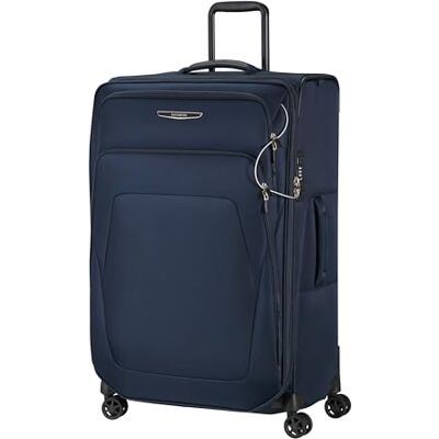 Samsonite Spark Sng 2 Spinner Ruimbagage Koffer, 79 cm Middernachtblauw, uitbreidbaar zachte koffer, 79H x 48B x 31D cm, 124/140 l, 4 kg, met TSA-slot en verzonken dubbele wielen Samsonite Spark Sng 2 Spinner Ruimbagage Koffer, 79 cm Middernachtblauw, uitbreidbaar zachte koffer, 79H x 48B x 31D cm, 124/140 l, 4 kg, met TSA-slot en verzonken dubbele wielen