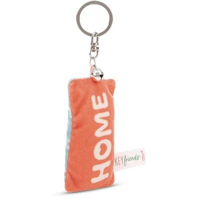 NICI Sleutelhanger mini pluche kussen "Home" 8 cm met bel kleurrijk een trouwe metgezel voor rugzak of tas, sleutelhanger voor groot en klein 62115 NICI Sleutelhanger mini pluche kussen "Home" 8 cm met bel kleurrijk een trouwe metgezel voor rugzak of tas, sleutelhanger voor groot en klein 62115