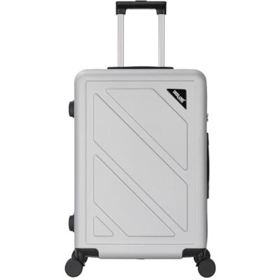 TROLLEY ADC Valise Grande Taille Soute 75x46x28 cm Rigide et Spacieuse 4 Kg 94 Litres 4 Doubles Roues Silencieuses Maniable, Pratique et Étanche Collection Wall Gris Argenté TROLLEY ADC Valise Grande Taille Soute 75x46x28 cm Rigide et Spacieuse 4 Kg 94 Litres 4 Doubles Roues Silencieuses Maniable, Pratique et Étanche Collection Wall Gris Argenté