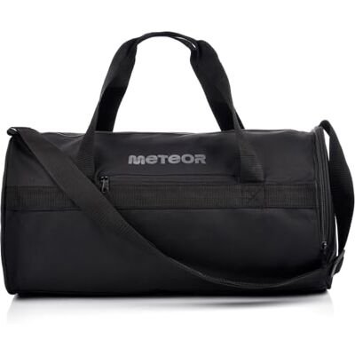 meteor Sporttas Reistas Duffel Fitness Training Gym Weekend Werk, Zwart, draagtas meteor Sporttas Reistas Duffel Fitness Training Gym Weekend Werk, Zwart, draagtas