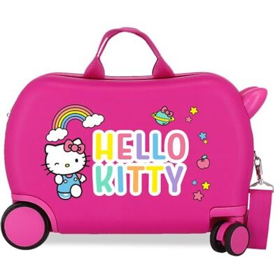 Hello Kitty You Are Cute Kinderkoffer, roze, 45 x 31 x 20 cm, hard ABS, 24,6 l, 1,8 kg, 4 wielen, handbagage, roze, kinderkoffer, Roze, Koffer voor kinderen Hello Kitty You Are Cute Kinderkoffer, roze, 45 x 31 x 20 cm, hard ABS, 24,6 l, 1,8 kg, 4 wielen, handbagage, roze, kinderkoffer, Roze, Koffer voor kinderen