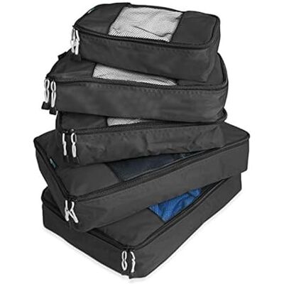 TravelWise Bagage, zwart, 1 klein, 2 medium, 2 groot TravelWise Bagage, zwart, 1 klein, 2 medium, 2 groot
