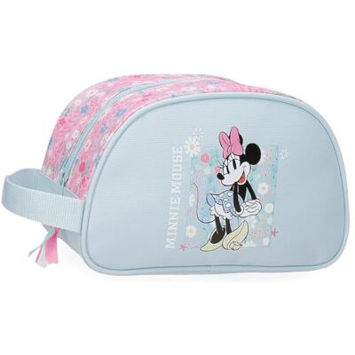 Disney Minnie Happy schooletui, gemaakt van polyester, drievoudig vak ter verbetering van de organisatie, ideale maat om in de rugzak te dragen, met handvat aan de zijkant, etui Disney Minnie Happy schooletui, gemaakt van polyester, drievoudig vak ter verbetering van de organisatie, ideale maat om in de rugzak te dragen, met handvat aan de zijkant, etui