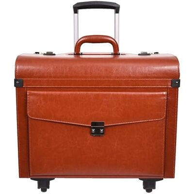 A1 FASHION GOODS Trolley van kunstleer, 4 wielen, dubbele vergrendeling, zakelijke reistas Aero, Huid, Pilot Case Grote cabinekoffer A1 FASHION GOODS Trolley van kunstleer, 4 wielen, dubbele vergrendeling, zakelijke reistas Aero, Huid, Pilot Case Grote cabinekoffer