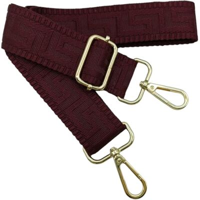 Keriocusi Kleurrijke verstelbare schouderriem voor dames, rood, donkere wijn, 80 130 cm, tasriem met gouden karabijnhaak, duurzaam, voor gitaar, moderne tassen, accessoires, 3,8 cm Keriocusi Kleurrijke verstelbare schouderriem voor dames, rood, donkere wijn, 80 130 cm, tasriem met gouden karabijnhaak, duurzaam, voor gitaar, moderne tassen, accessoires, 3,8 cm
