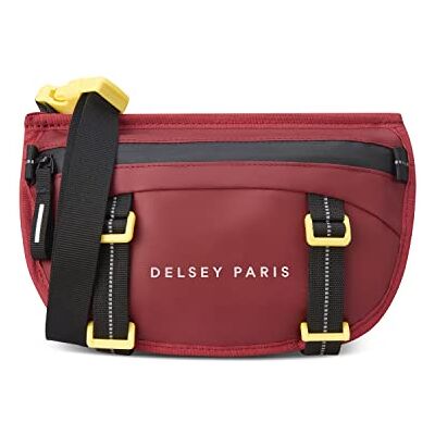 DELSEY Raspail Bagagekoffer, uniseks, Rood/Geel, S, Koffer DELSEY Raspail Bagagekoffer, uniseks, Rood/Geel, S, Koffer