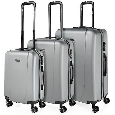 ITACA trolley koffers, ABS Harde buitenbekleding, bestendig en licht. Telescopische handgreep, 2 handvatten, 4 wielen. Geïntegreerd slot. Lage kosten, klein, gemiddeld, groot ITACA trolley koffers, ABS Harde buitenbekleding, bestendig en licht. Telescopische handgreep, 2 handvatten, 4 wielen. Geïntegreerd slot. Lage kosten, klein, gemiddeld, groot